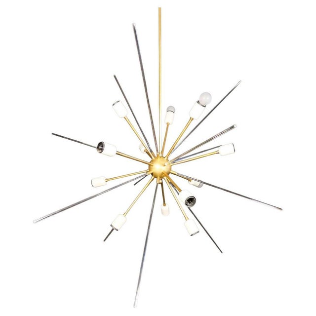 Brass and Methacrylate Ceiling Light, 1980s For Sale - Image 14 of 14