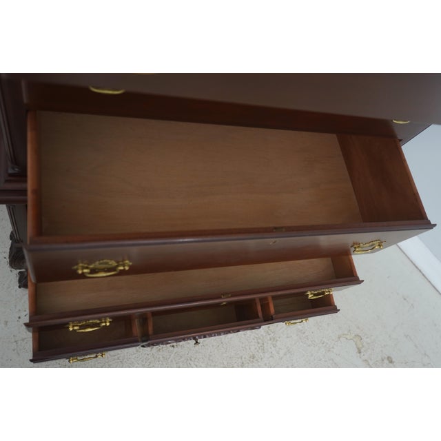 Craftique Chippendale Ball & Claw Mahogany Highboy For Sale - Image 4 of 16