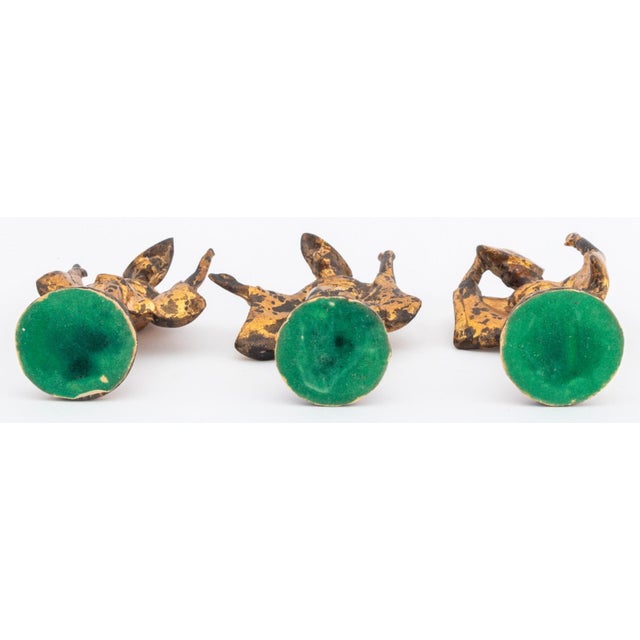 James Mont Style Gilt Metal Figural Sculptures, 3 For Sale In New York - Image 6 of 7