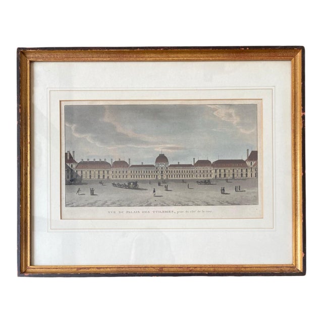 Set of Four Hand-Colored Engravings of Paris Landmarks, C. 1820, W. Russell Button Gallery, Chicago For Sale - Image 4 of 9