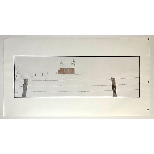 White Maxwell Mackenzie, Architecture, Winter Landscape, Large Panoramic Color Photograph Signed Photo, 1993 For Sale - Image 8 of 8