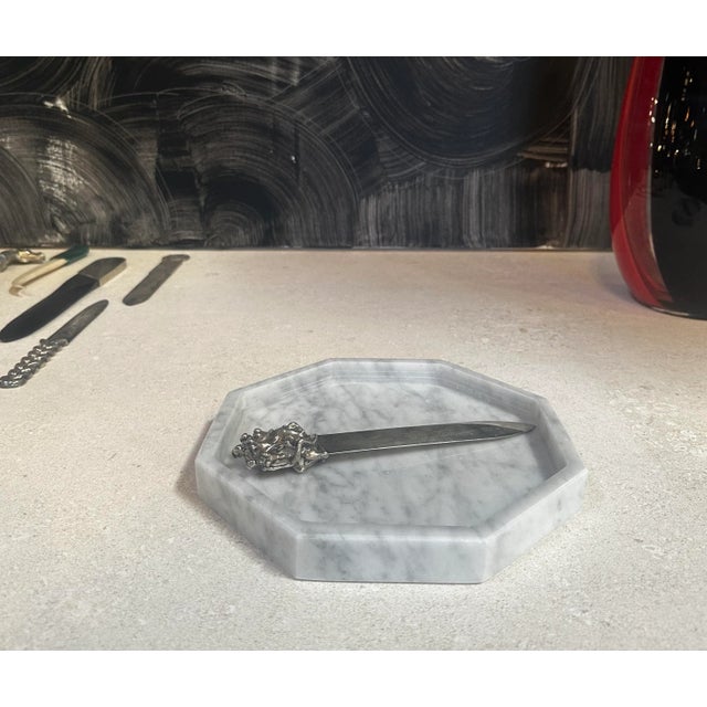 Handmade Italia Carrara Marble Octa' Bowl 2023 For Sale - Image 4 of 6