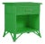 Aruba One-Drawer Nightstand - Bright Green For Sale