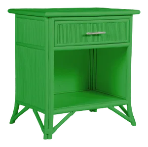 Aruba One-Drawer Nightstand - Bright Green