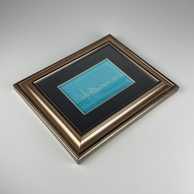 Luigi Targa, Venetian Lagoon in the Heavenly Glare, Padua, Italy, 1970s, Oil on Canvas, Framed For Sale - Image 3 of 13