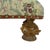 1990s Vintage 1993 MacKenzie-Childs Aurora Carved Leaf Footstool Tapestry Ottoman Accent For Sale - Image 5 of 17