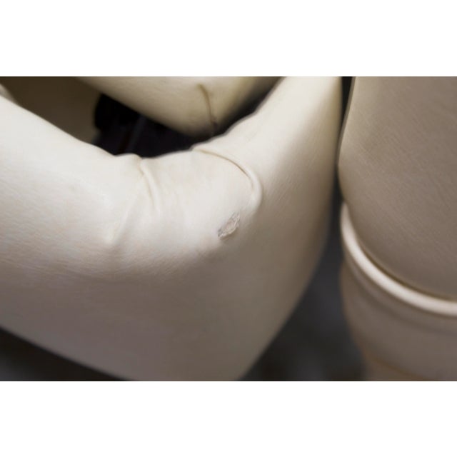 1960s 1960s White Leather Barcalounger Recliner Chair For Sale - Image 5 of 7