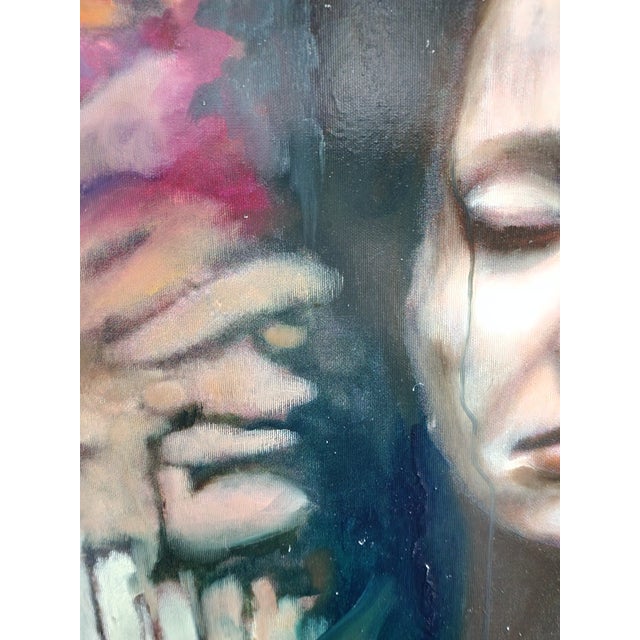 Loki Vanguard “Addiction” Contemporary Surrealist Figurative Oil Painting For Sale - Image 4 of 5