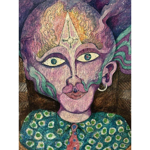 The Man That Instructed Mr DG In Painting In His Dreams, By David Grimbleby 1982 Purchased in 26th February 1982 from a...