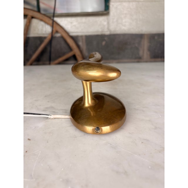 Metal Modern Brass Candelabra Wall Sconce Pair For Sale - Image 7 of 7