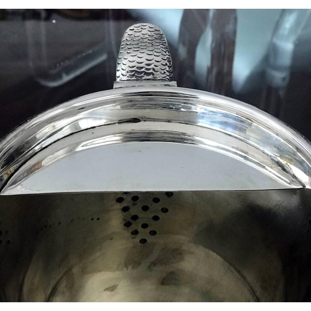 Rare and Stunning Sterling Silver Pitcher by Tane Orfebres For Sale - Image 10 of 11