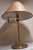 Vintage Brass Table Lamp with Handmade Faux Leather Swivel Shade, 1970s For Sale - Image 4 of 16