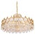 Large Gilt Brass and Crystal Chandelier attributed to Sciolari for Palwa, Germany, 1970s For Sale - Image 17 of 17