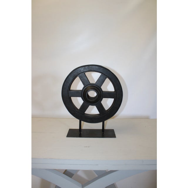 Industrial Wheels Table Top Art For Sale - Image 3 of 10