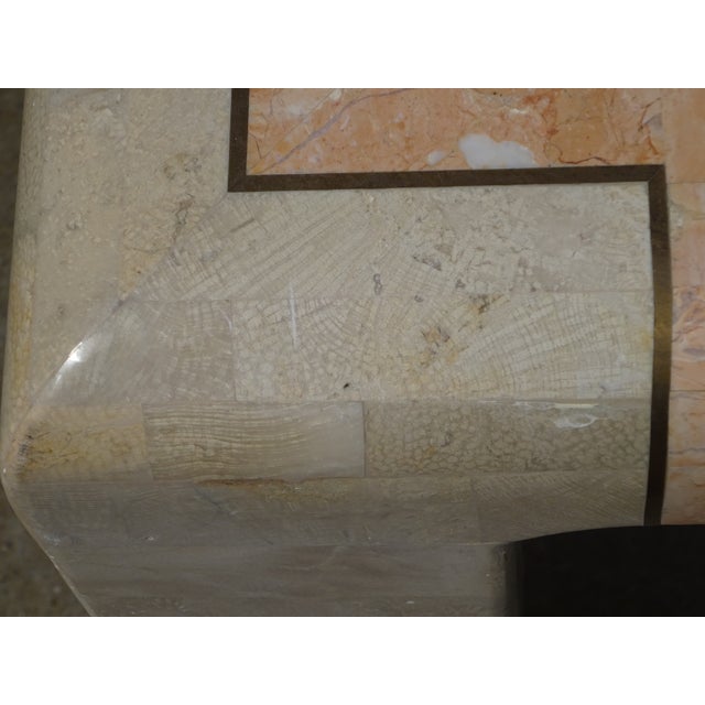 Beige Stone Marquetry Living Room Table, 1950s For Sale - Image 8 of 18