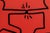 1990s Abstract Keith Haring Style Acrylic on Canvas Red Painting For Sale - Image 9 of 12