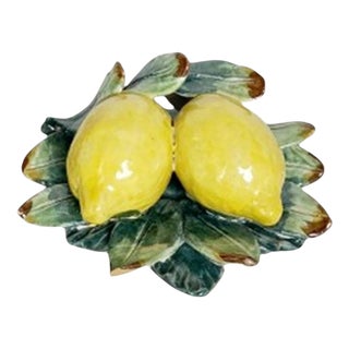 Decorative Ceramic Lemon Sculpture, France, 1960s For Sale