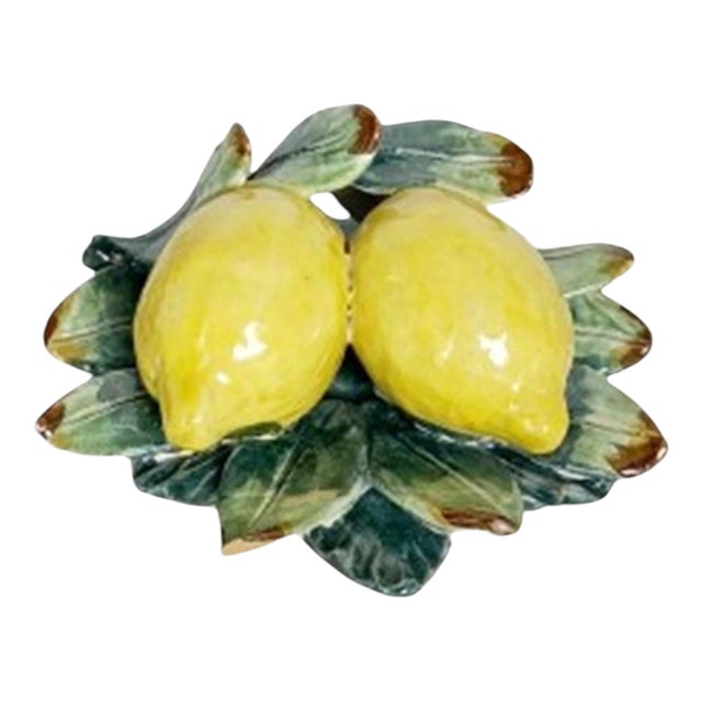 Decorative Ceramic Lemon Sculpture, France, 1960s For Sale
