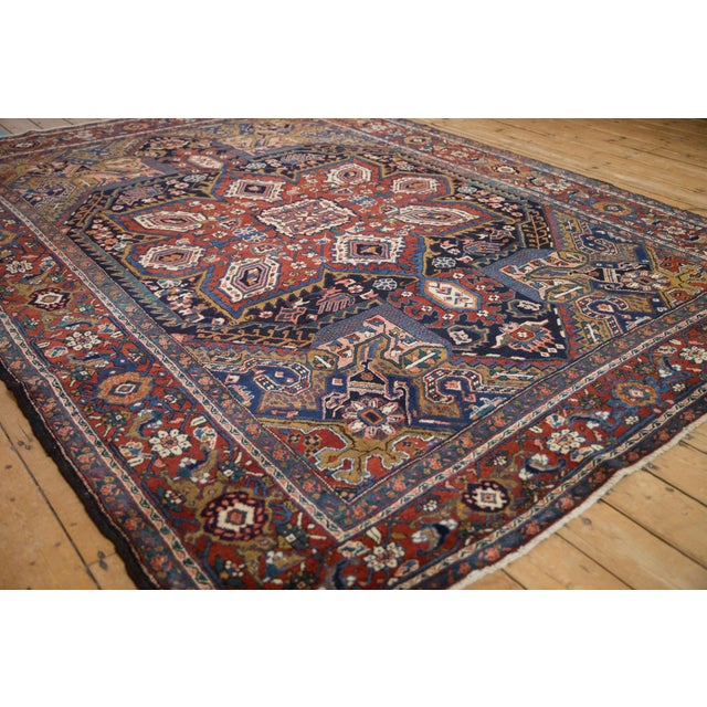 Textile Vintage Heriz Carpet - 7'5" X 10'4" For Sale - Image 7 of 13
