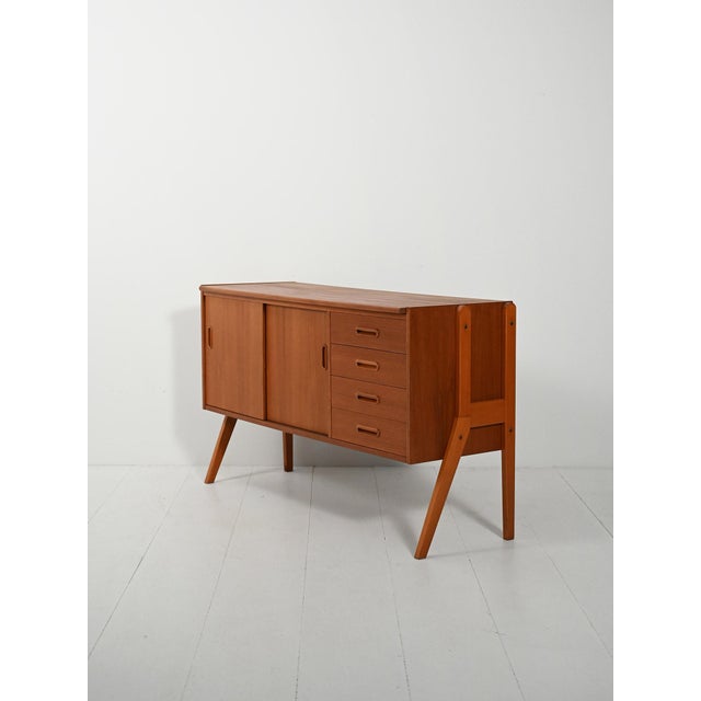1960s Scandinavian Sideboard with Exposed Structure, 1960s For Sale - Image 5 of 13