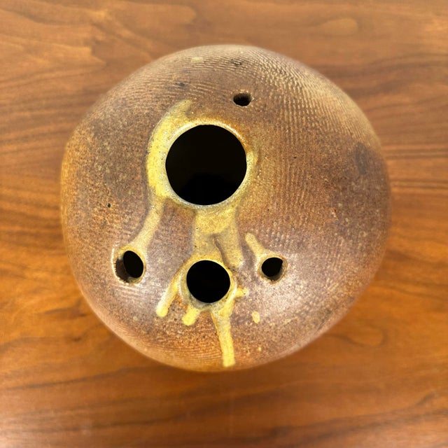 Ceramic Tom McMillin Textured Ceramic Vase For Sale - Image 7 of 12