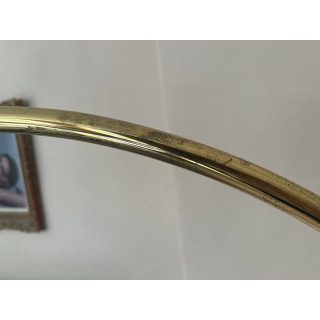 Vintage Three-Arm Arc Floor Lamp in Brass with Marble Base, 1970s For Sale - Image 12 of 18