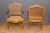 Pair of flat backdrops in finely carved oak regency, seat and folder canned, seat height 42 cm, together in very good...