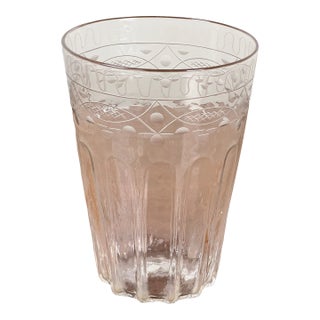 Attributed Boston & Sandwich Wheel Engraved Mold-Blown Glass Table Vase, Circa 1845–1860 For Sale