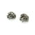 1990s Pair of John Hardy Estate Jaisalmer Belly Earrings with Omega Back 18k G Sterling Silver For Sale - Image 4 of 7