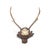 Impress your guests with this hand finished oak back plate and set of deer antlers. Crafted of cast composite, this...