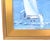 Contemporary impressionist oil painting of a nautical sailboat on the open water on an artist's canvas panel. Signed by...