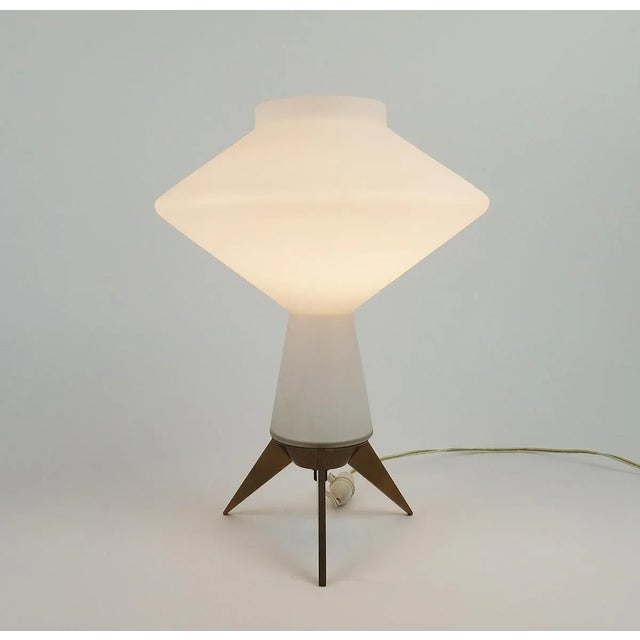 Opalescent Glass Lamp, 1960s For Sale - Image 4 of 9