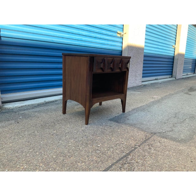 1960s 1960s Mid-Century Solid Walnut Nightstand For Sale - Image 5 of 7