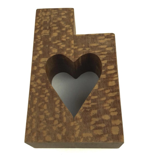 Lacewood Hand Carved Artisan Candle Holder For Sale In Portland, ME - Image 6 of 10