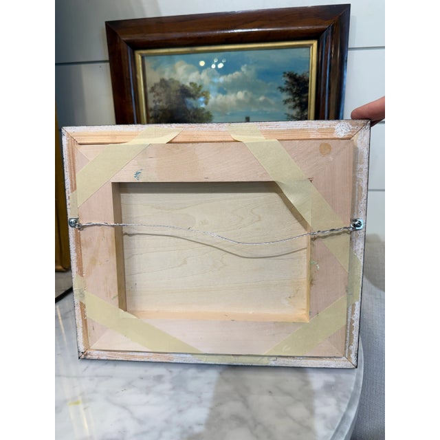 Textile Oil on Canvas Still Life Landscape For Sale - Image 7 of 7