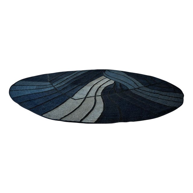 Jiko II (Deep Sea) Rug by Kelechi Ejikeme for Swallo Studio For Sale