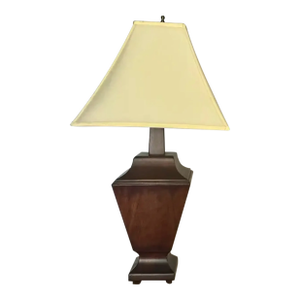 1950s Vintage Mid Century Modern Walnut Table Lamp