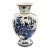 Mid Century Delft Blue and White Vase For Sale