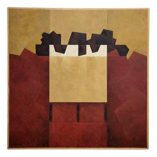 Julio Sendino, Water Encaustic Qvadrum, 2019, Paint & Wax For Sale