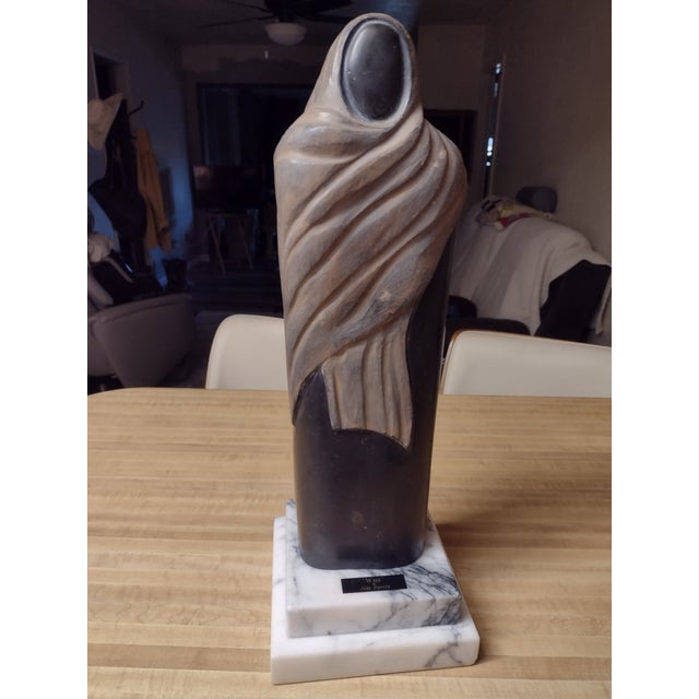"Wise" statue by Jess Davils. This is a supurb marble on marble statue by Jess Davils. Davils spent many years in State of...