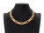 18K Yellow Gold and Amethyst Necklace, featuring seven bezel set oval brilliant amethysts weighing a total of approx....