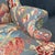 Vintage High Back Blue Floral Wingback For Sale - Image 11 of 12