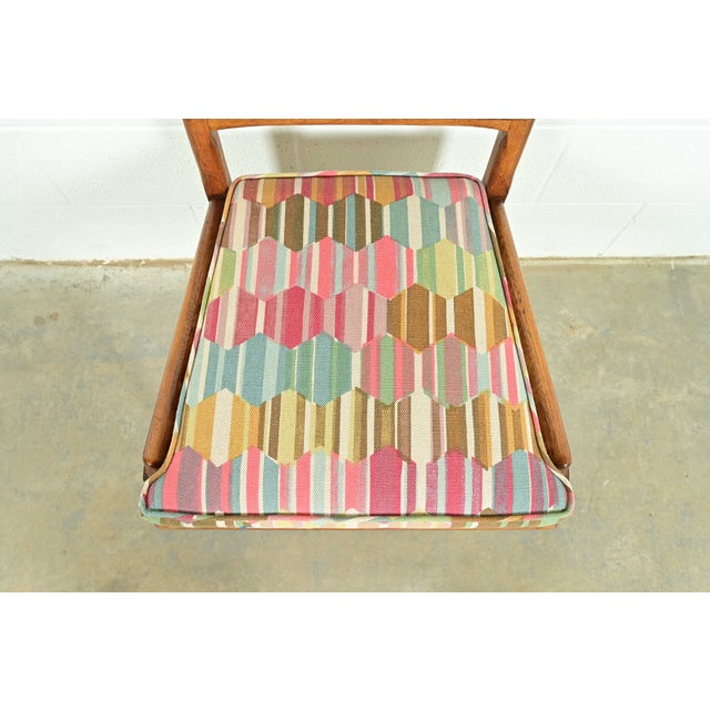 Wood Robsjohn-Gibbings Style Mid-Century Modern Walnut and Cane Dining Chairs by Henredon, Set of Four For Sale - Image 7 of 13