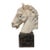 Grand Tour–Style Marble Horse Head on a Marble Plinth, Italian C. 1900 For Sale
