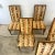 Mid-Century Modern Vintage Modern Highback Dining Chairs With Retro Upholstery- Set of Six For Sale - Image 3 of 11