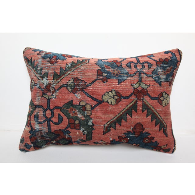 Art Deco Embroidery Vintage Throw Sumak Pillow Case -16'' X 24'' For Sale - Image 3 of 8