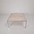 Italian Square Travertine Coffee Table with Steel Base, 1980s For Sale - Image 4 of 13