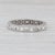 Vintage 0.70ctw Diamond Eternity Band 900 Platinum Wedding Ring Annivesary, Size 6.75 For Sale - Image 4 of 7