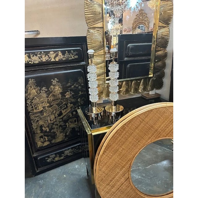 2000 - 2009 Clear Murano "Rostrada" Lamps For Sale - Image 5 of 5