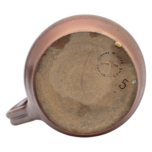 Grès Du Berry French Salt-Glazed Stoneware Pitcher, 7" For Sale - Image 11 of 13